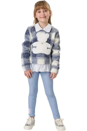 Kukiê Infantil - Conjunto Blusão em Pelo e Legging 80401