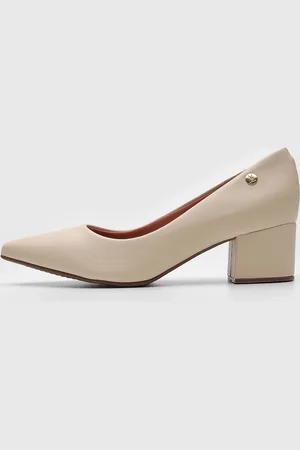 VIZZANO Scarpin Salto Grosso Off-White