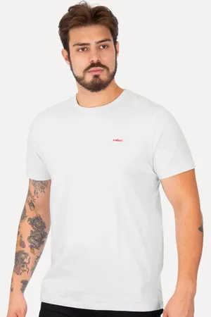 Colcci Camiseta Masculina Back To Basics Red Logo Branca
