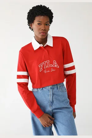 Fila Blusa Reta Faulkner Vermelha