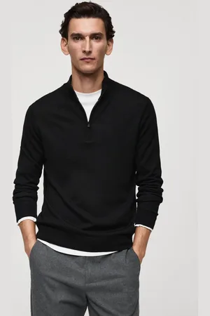 MANGO Suéter Tricot Com Zíper