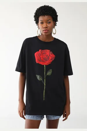 Gentleman Farmer Camiseta Reta Média Rosa Preta