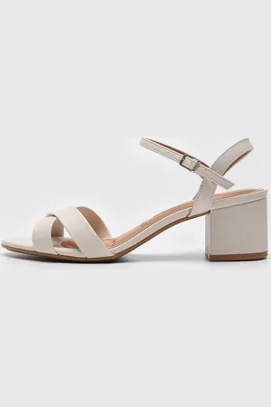 VIZZANO Sandália Tira Cruzada Off-White