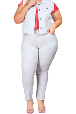 Razon Colete Feminino Sarja Plus