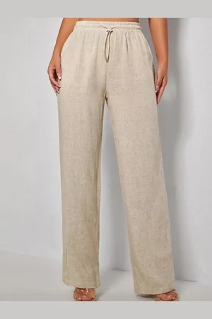 Expresso Calça Pantalona De Linho