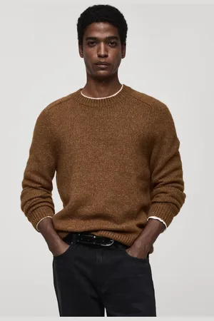 MANGO Suéter Tricot Malha Trançada
