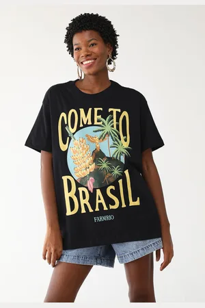 Gentleman Farmer Camiseta Reta Média Bananara Preta