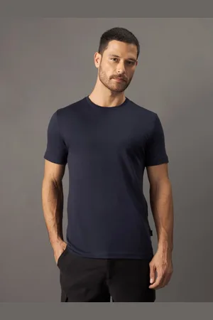 Calvin Klein Camiseta Masculina Pima Manga Curta Calvin Klein - Marinho