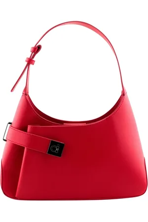 LEZ A LEZ Bolsa Assimétrica Média em Couro com Alça Curta