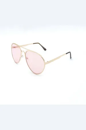 Prorider Óculos de Sol Dourado Brilhante com Lente Rosa - H01591