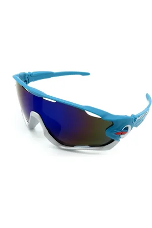 Prorider Óculos de Sol Esportivo azul e branco com Lente fumê - gd7514