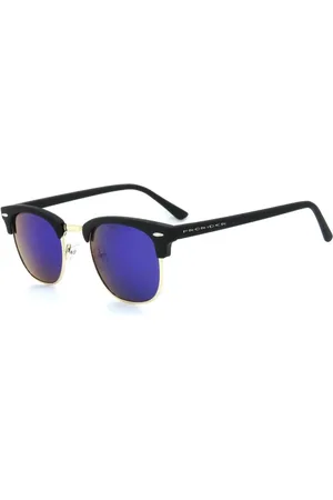 Prorider Óculos de Sol Preto Fosco e Dourado com Lente Colors Espelhada - HJ10-3