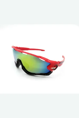 Prorider Óculos de Sol Esportivo Vermelho e Preto com Lente fumê - 9270