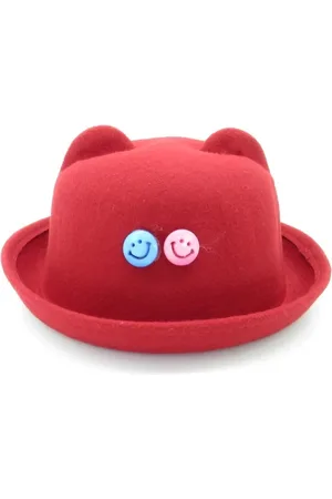 Prorider Chapéu com orelhinha Bad Rose Vermelho com detalhes azul e rosa