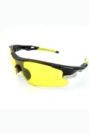 Prorider Óculos de Sol Esportivo Preto e Amarelo com Lente fumê - 9209