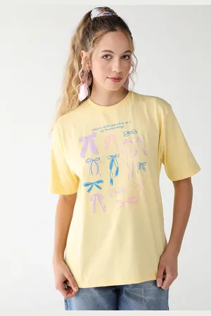 My Favorite Things Camiseta Reta Laço Amarela