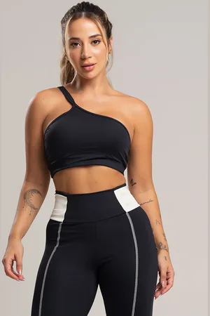 Mvb Modas Top Fitness Cropped Duplo Alcinha Poliamida