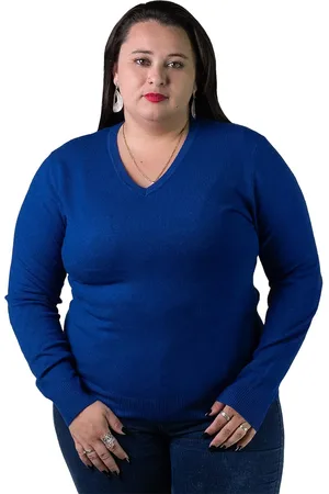 FACINELLI Suéter Feminino City Lady by Plus Size 658122