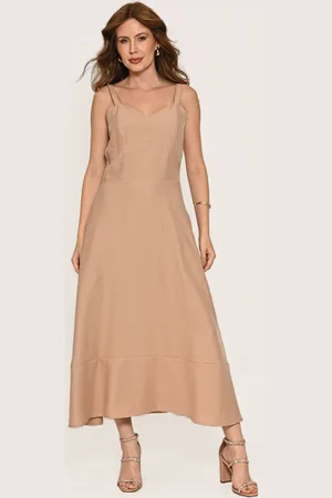 Bisô Vestido Alfaiataria Midi