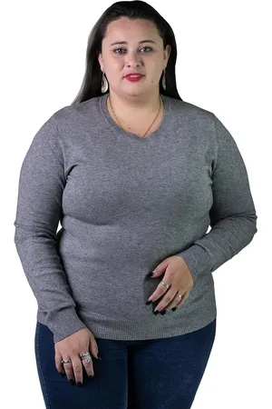 FACINELLI Suéter Feminino City Lady by Plus Size 658121