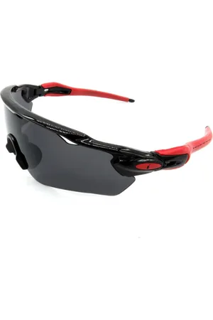 Prorider Óculos de Sol Esportivo preto e vermelho com Lente fumê - tr453