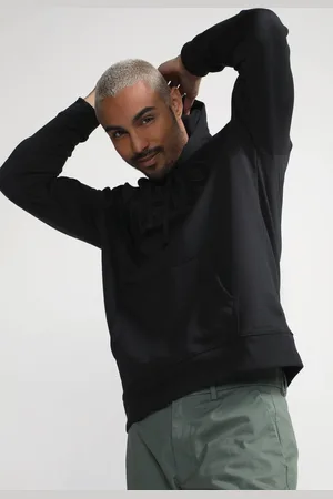 GAP Blusa de Moletom Flanelada Fechada Logo Preta