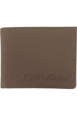 John John Carteira Masculina Couro Basic Down Logo