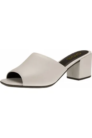 Gigil Tamanco Salto Grosso Off White
