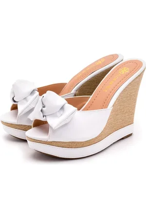 Flor da Pele Sandália Feminina Tamanco Salto Alto Confortável ENVIO JÁ