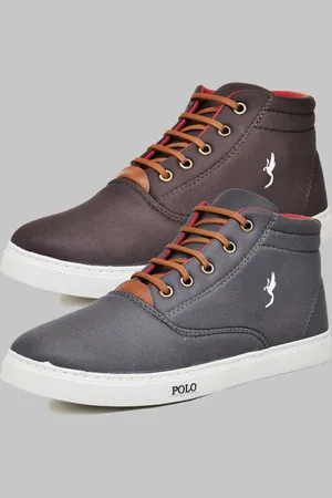 Polo Blu Kit 2 Pares Sapatênis Casual Botinha Masculino Cinza/Café