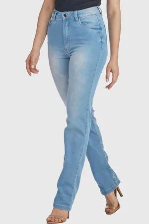HNO Jeans Calça Jeans Reta Lisa Basic Claro