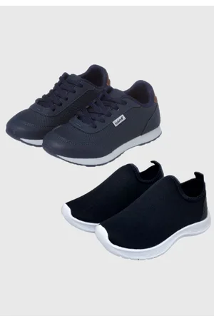 Kidstep Infantil - Kit 2 Pares de Tênis Masculino Jogging Marinho e Calce Facil tep