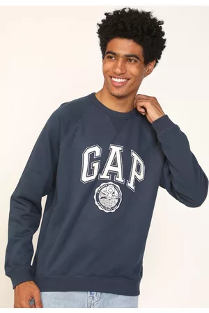 GAP Blusa de Moletom Flanelada Fechada Sesame Street Azul-Marinho