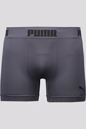 PUMA Cueca Boxer Anatomic Sem Costura Chumbo