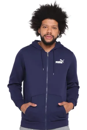 PUMA Moletom Masculino Hoodie Essentials Small Logo Full-Zip