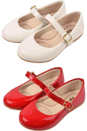 B2A kids Infantil - Kit 2 Pares Sapatilha Menina B2A Vermelho