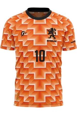 Over Fame Camiseta Filtro UV Holanda Copa Torcedor Retrô Euro 1988