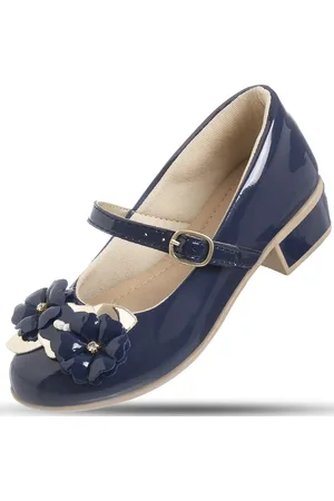 Pepite Moda Infantil Infantil - Sapatilha Feminina Salto Saltinho Conforto Azul Pepite
