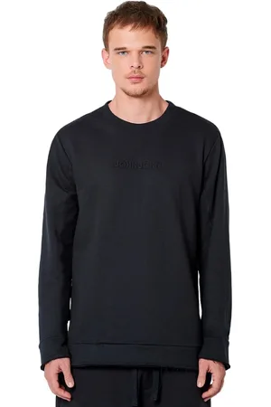 John John Moletom Masculino Black Embossed Logo Preto