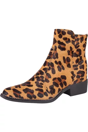 KUENTO SHOES Bota Feminina Cano Baixo Bico Fino Couro
