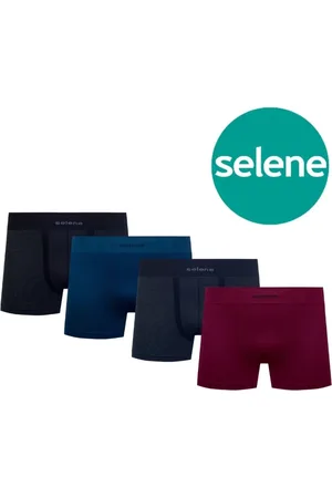 Selene Kit 5 Cuecas Box Sem Costura Boxer Original 11070