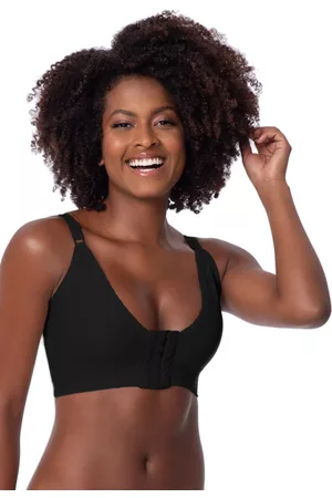 Gabi Sutiã Reforçado Rose Cirúrgico Pós Operatório Silicone Preto