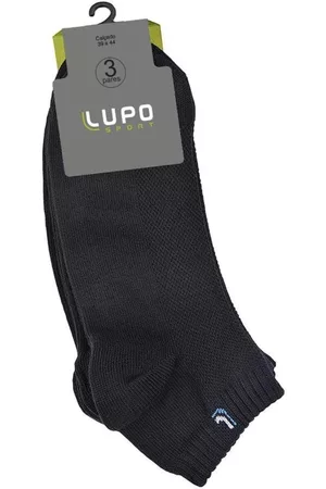 LUPO Kit 3 Pares Meia Curta Cano Curto Algodão Sport 3225 41/44