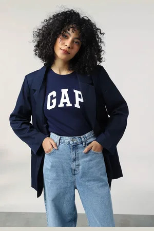 GAP Camiseta Logo Azul-Marinho