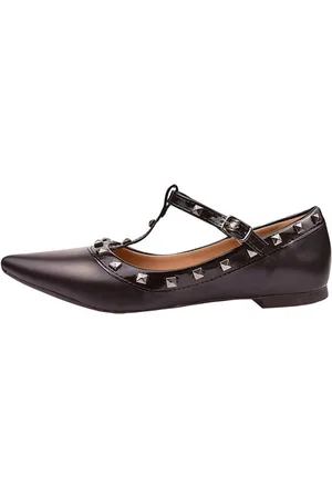NAMORATTA Sapatilha Feminina Bico fino Moda Com Spikes