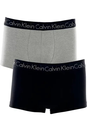 Calvin Klein Cueca Low Rise C11.04 CZ05 Trunk Preta e Cinza Pack 2UN