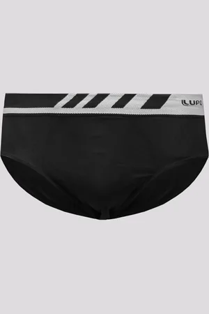 LUPO Cueca Slip Microfibra Sem Costura Preta