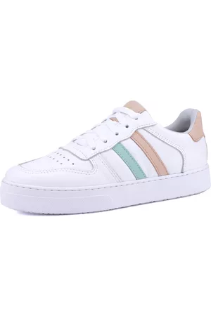 Mr. Gutt Tênis Casual Couro Branco/nude/verde