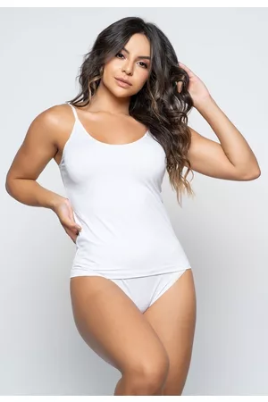 Vicbela Camisa Regata RB Moda Segunda Pele Básica Alça Fina Camiseta