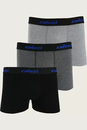Colcci Kit 3pçs Cueca Boxer Escrita Preta